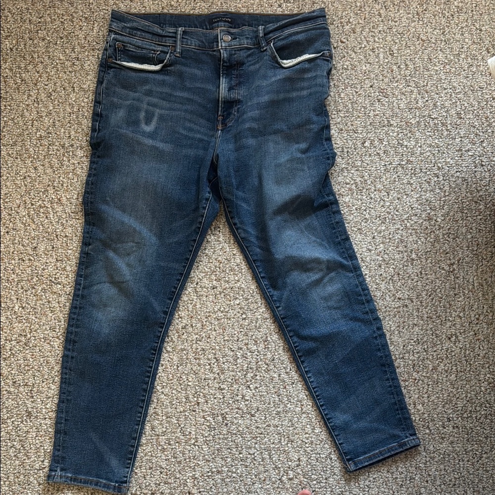 Lucky Brand Men's Blue Jeans 36x30 Athletic Taper 411